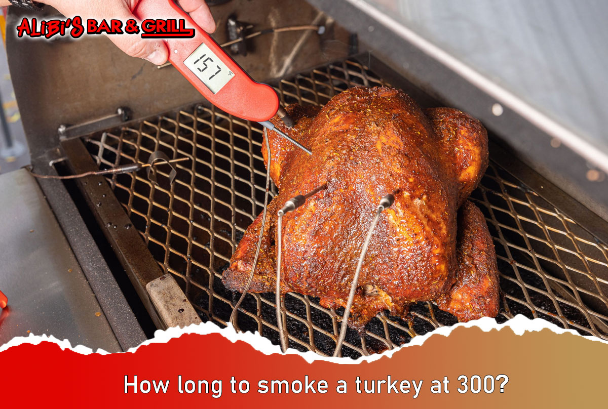 How long to smoke a turkey at 300?