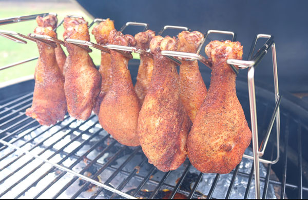 How long to smoke chicken legs at 250?